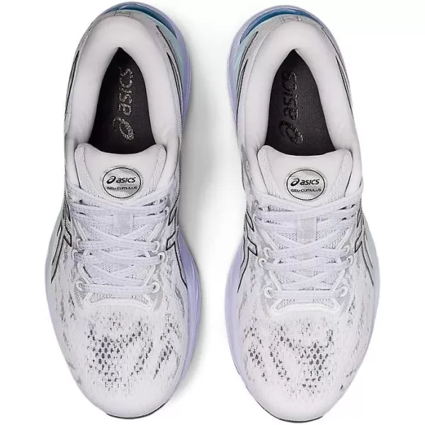 imageASICS Womens GelCumulus 23 Mesh Knit Running ShoesWhiteBlack