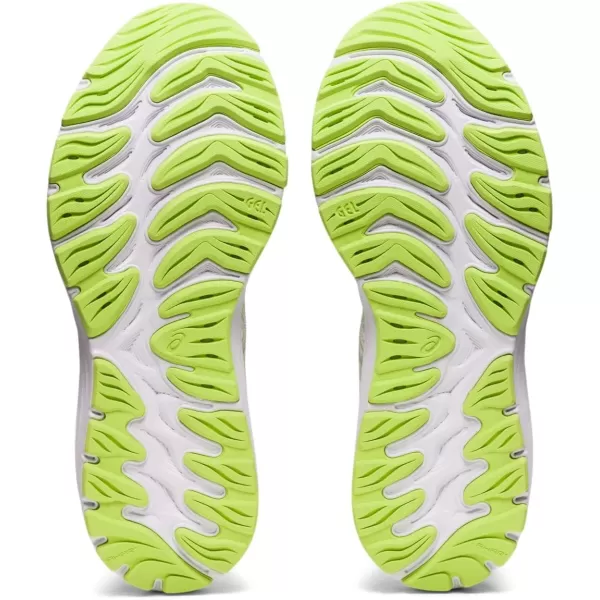 imageASICS Womens GelCumulus 23 Mesh Knit Running ShoesWhiteLime Green