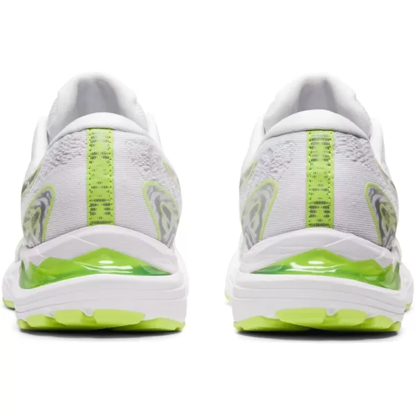 imageASICS Womens GelCumulus 23 Mesh Knit Running ShoesWhiteLime Green