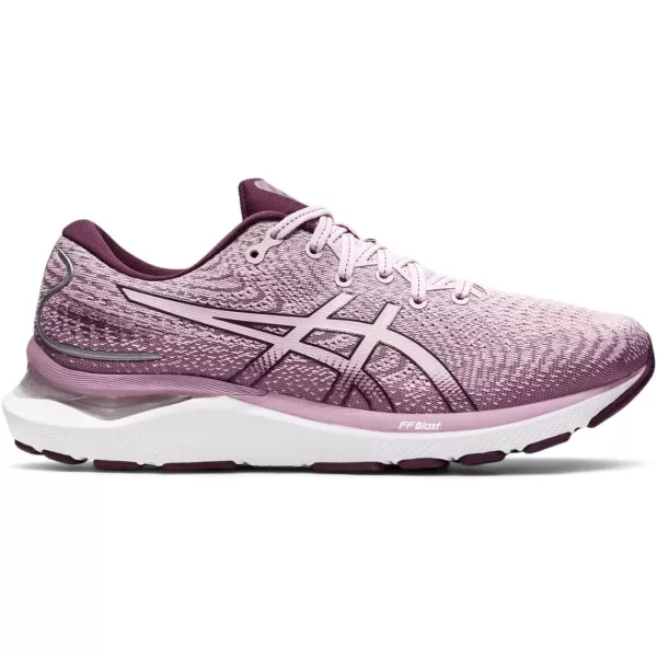imageASICS Womens GelCumulus 24 Running ShoesBarely RoseDeep Plum