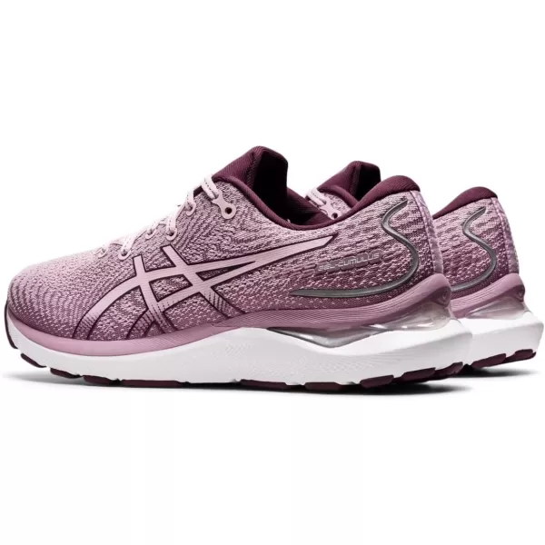 imageASICS Womens GelCumulus 24 Running ShoesBarely RoseDeep Plum