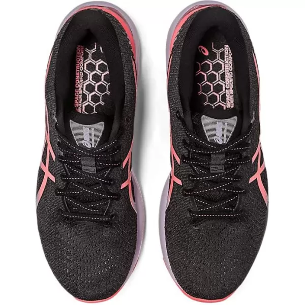 imageASICS Womens GelCumulus 24 Running ShoesBlackPapaya