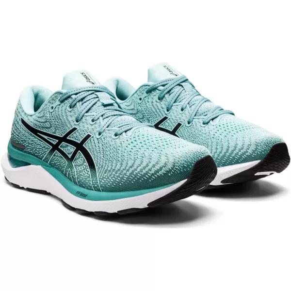 imageASICS Womens GelCumulus 24 Running ShoesOasis GreenBlack