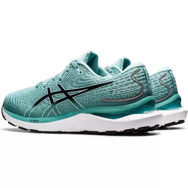imageASICS Womens GelCumulus 24 Running ShoesOasis GreenBlack