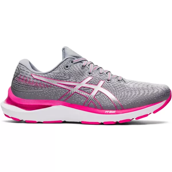 imageASICS Womens GelCumulus 24 Running ShoesSheet RockPink Glo