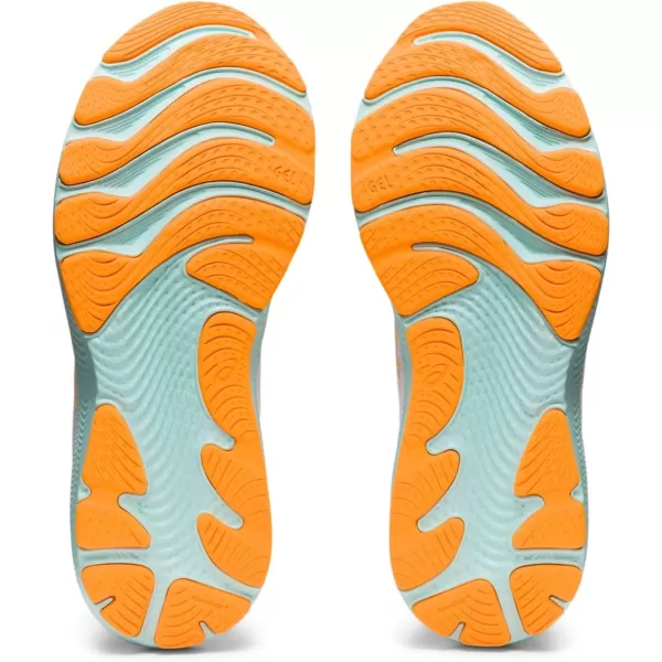 imageASICS Womens GelCumulus 24 Running ShoesWhiteOrange Pop
