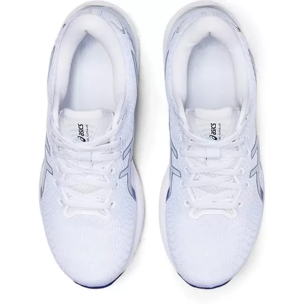 imageASICS Womens GelCumulus 24 Running ShoesWhiteSoft Sky