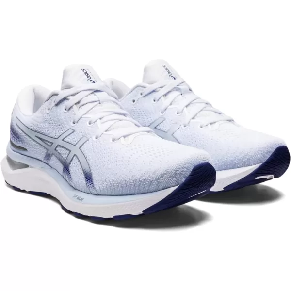 imageASICS Womens GelCumulus 24 Running ShoesWhiteSoft Sky