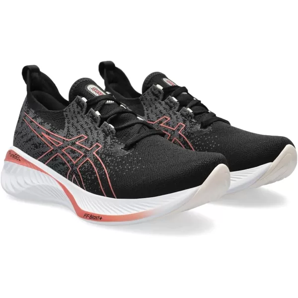 imageASICS Womens GelCumulus 25 Mesh Knit ShoesBlackLight Garnet