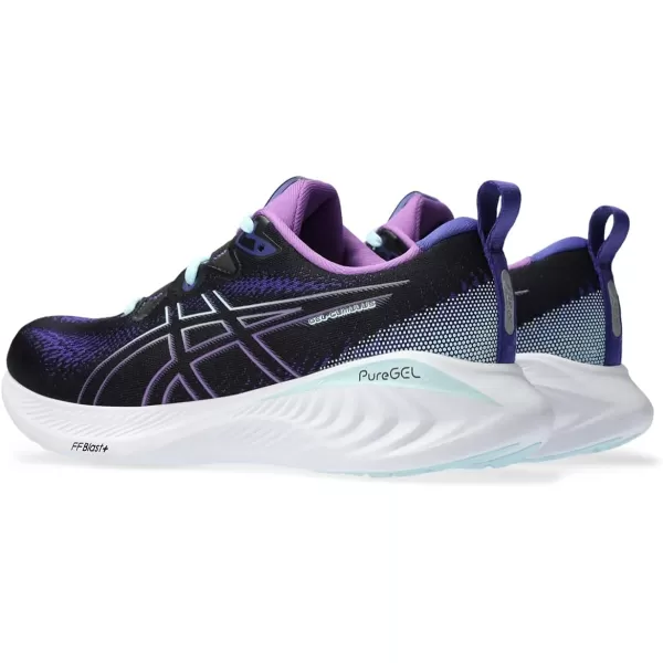 imageASICS Womens GelCumulus 25 ShoesBlackAquamarine