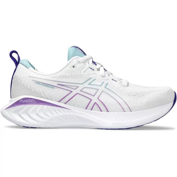 imageASICS Womens GelCumulus 25 ShoesWhiteGris Blue