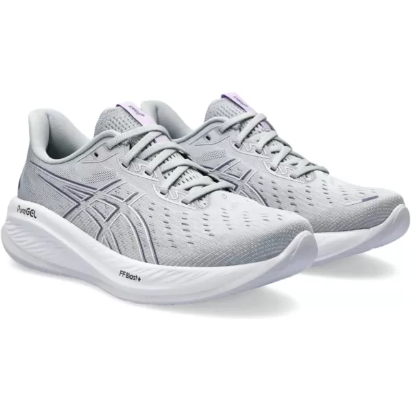 imageASICS Womens GelCumulus 26 Running ShoePiedmont GreyWhite