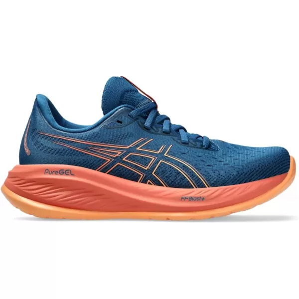 imageASICS Womens GelCumulus 26 Running ShoeRich NavyFaded Orange