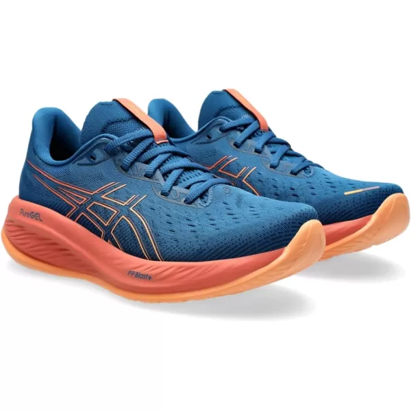 imageASICS Womens GelCumulus 26 Running ShoeRich NavyFaded Orange