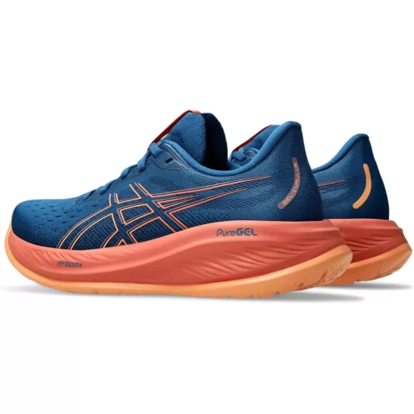 imageASICS Womens GelCumulus 26 Running ShoeRich NavyFaded Orange