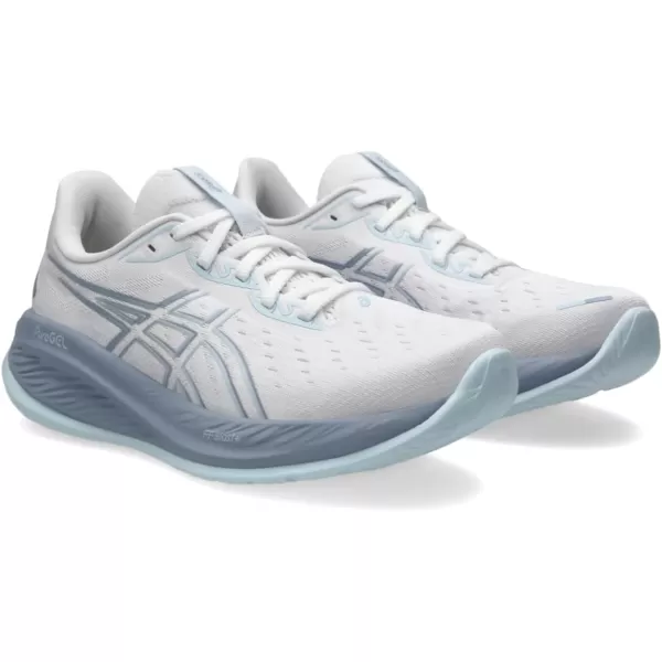 imageASICS Womens GelCumulus 26 Running ShoeWhiteCool Grey