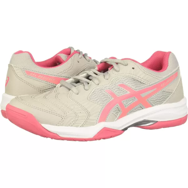 imageASICS Womens GelDedicate 6 Tennis ShoesGreyPink