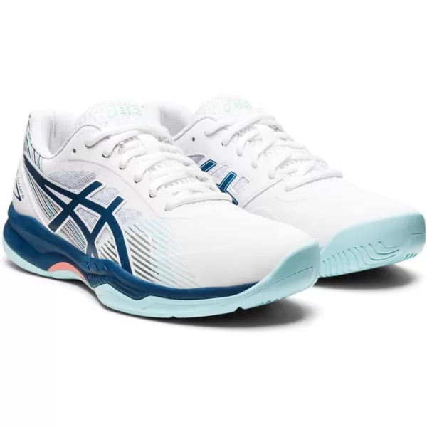 imageASICS Womens GelGame 8 Tennis ShoesWhiteLight Indigo