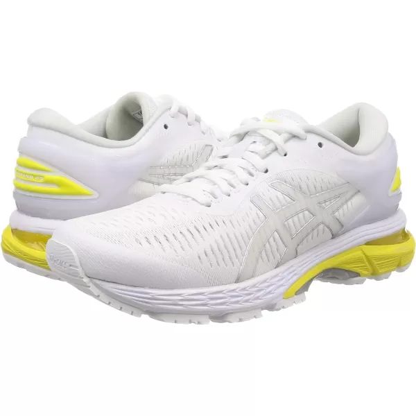 imageASICS Womens GelKayano 25 Running ShoesWhite White Lemon Spark 101