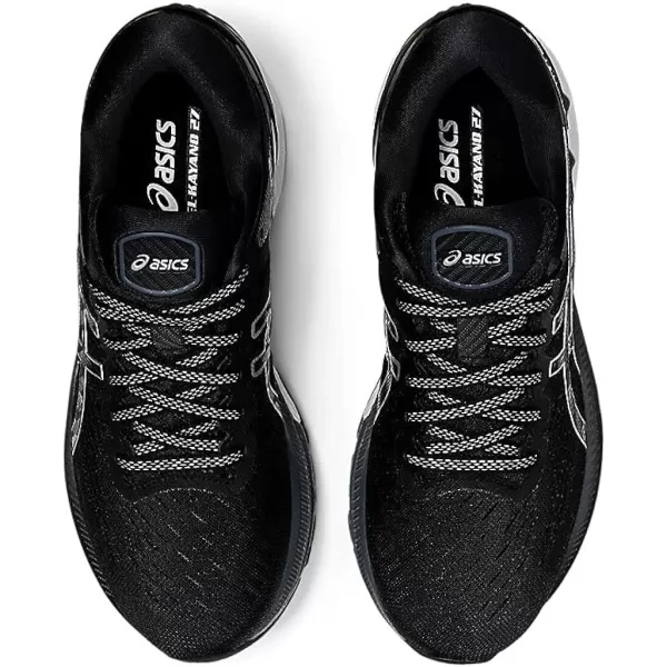 imageASICS Womens GelKayano 27 Running ShoesBlackPure Silver