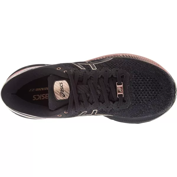 imageASICS Womens GelKayano 27 Running ShoesBlackRose Gold