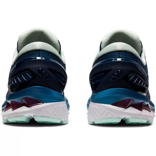 imageASICS Womens GelKayano 27 Running ShoesMako BlueHot Pink