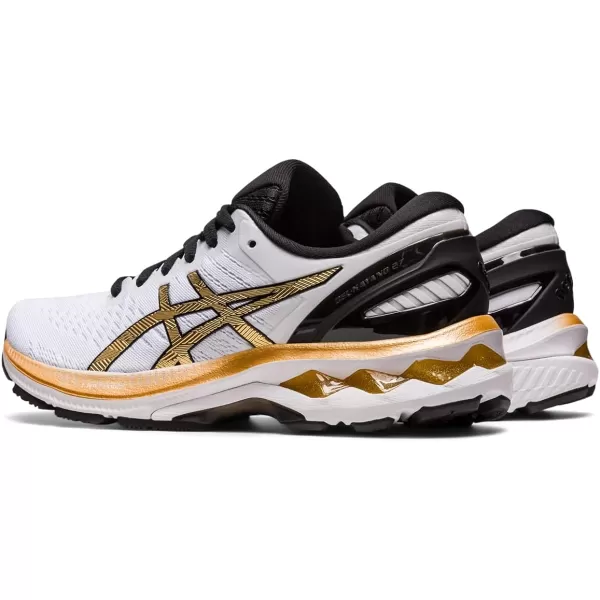 imageASICS Womens GelKayano 27 Running ShoesWhitePure Gold