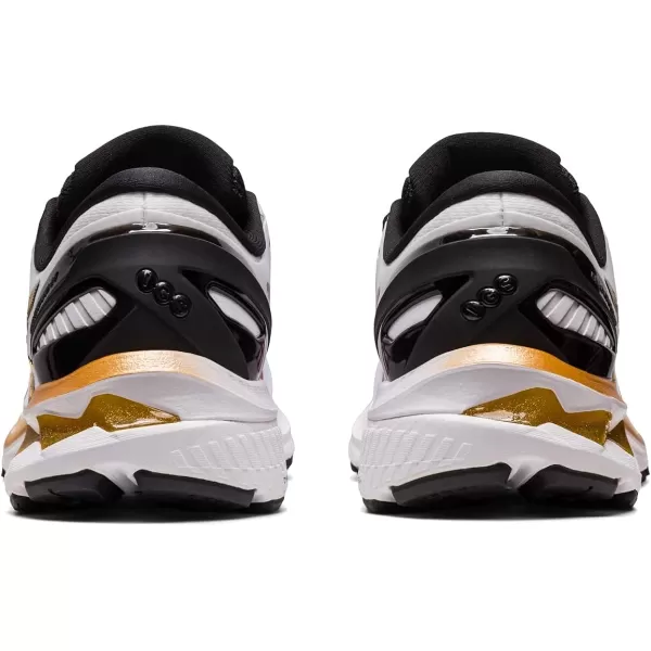 imageASICS Womens GelKayano 27 Running ShoesWhitePure Gold