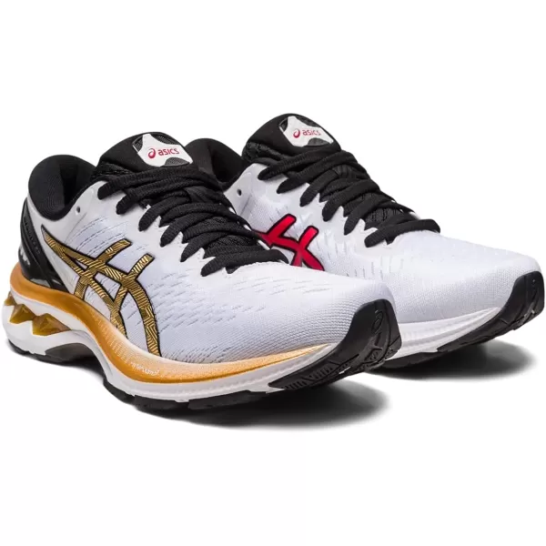 imageASICS Womens GelKayano 27 Running ShoesWhitePure Gold
