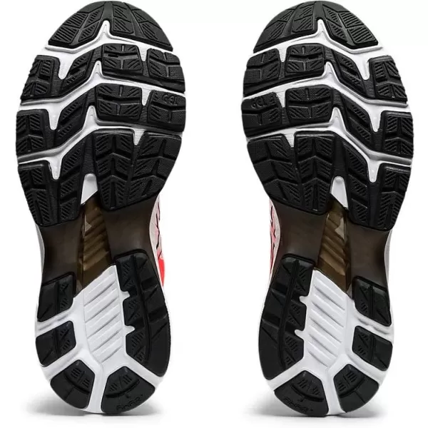 imageASICS Womens GelKayano 27 Running ShoesWhiteSunrise Red