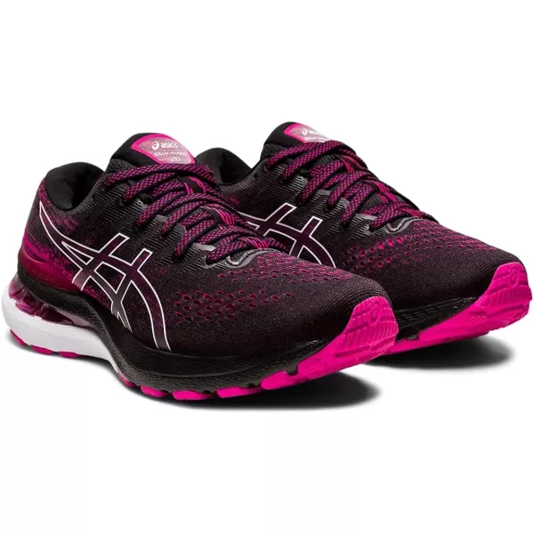 imageASICS Womens GelKayano 28 Running ShoesBlackPink Rave