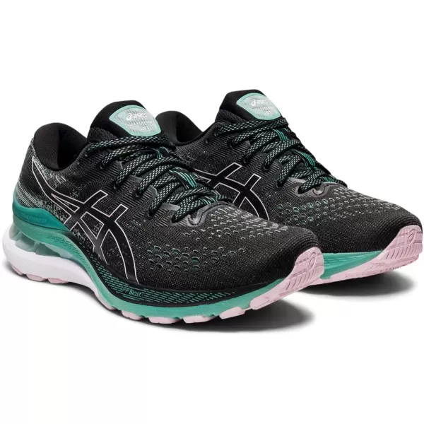 imageASICS Womens GelKayano 28 Running ShoesBlackSage