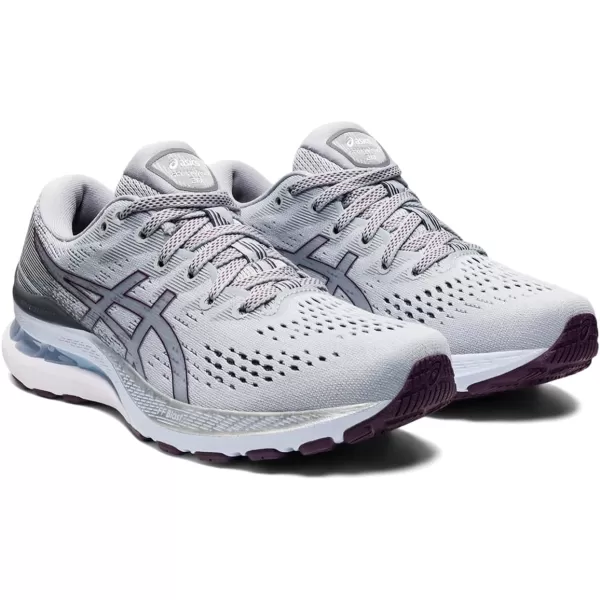 imageASICS Womens GelKayano 28 Running ShoesPiedmont GreyDeep Plum