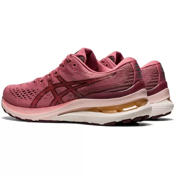imageASICS Womens GelKayano 28 Running ShoesSmokey RoseDeep Mars
