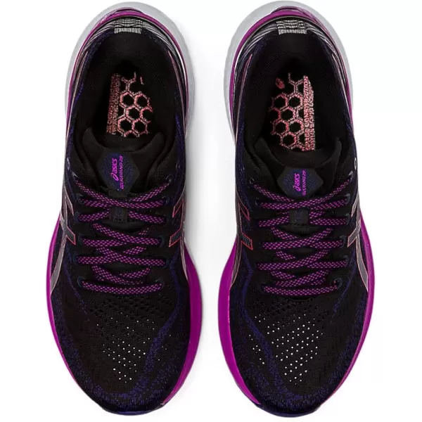 imageASICS Womens GelKayano 29 Running ShoesBlackRed Alert