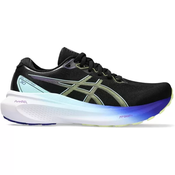 imageASICS Womens GelKayano 30 Running ShoesBlackGlow Yellow