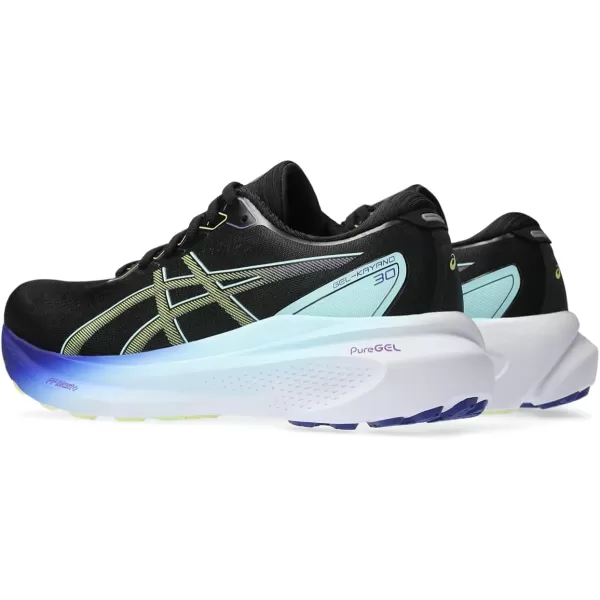 imageASICS Womens GelKayano 30 Running ShoesBlackGlow Yellow