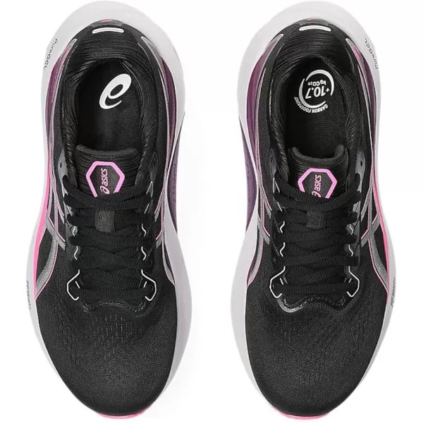imageASICS Womens GelKayano 30 Running ShoesBlackLilac Hint