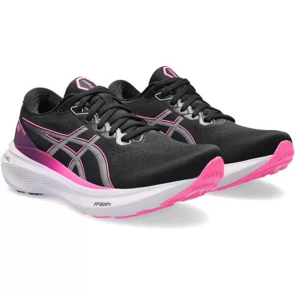 imageASICS Womens GelKayano 30 Running ShoesBlackLilac Hint