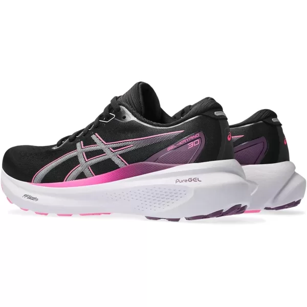 imageASICS Womens GelKayano 30 Running ShoesBlackLilac Hint