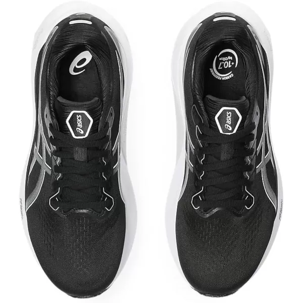 imageASICS Womens GelKayano 30 Running ShoesBlackSheet Rock