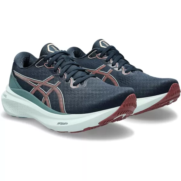 imageASICS Womens GelKayano 30 Running ShoesFrench BlueLight Garnet