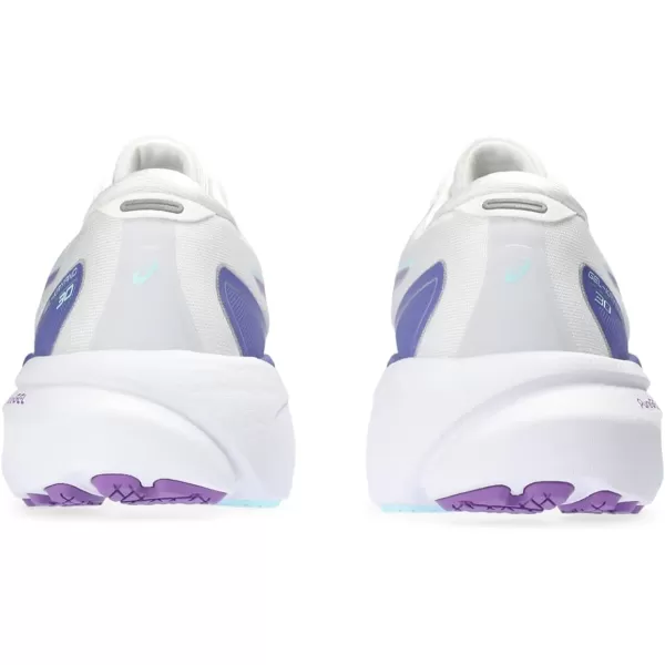 imageASICS Womens GelKayano 30 Running ShoesWhiteCyber Grape