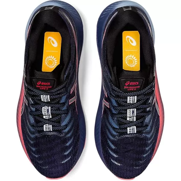 imageASICS Womens GelKayano LITE 2 Running ShoesThunder BlueBlazing Coral