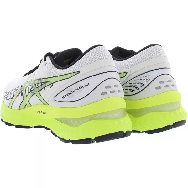 imageASICS Womens GelNimbus 22 LiteShow Running ShoesWhiteSafety Yellow