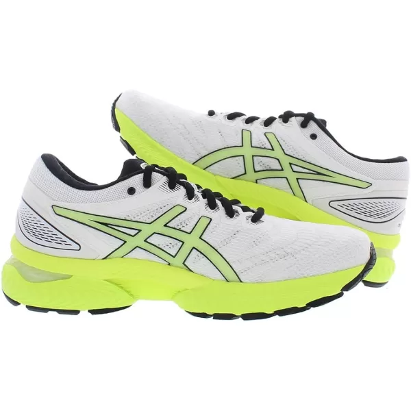 imageASICS Womens GelNimbus 22 LiteShow Running ShoesWhiteSafety Yellow
