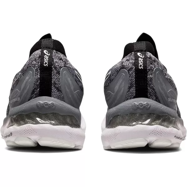 imageASICS Womens GelNimbus 23 Knit Running ShoesSheet RockBlack