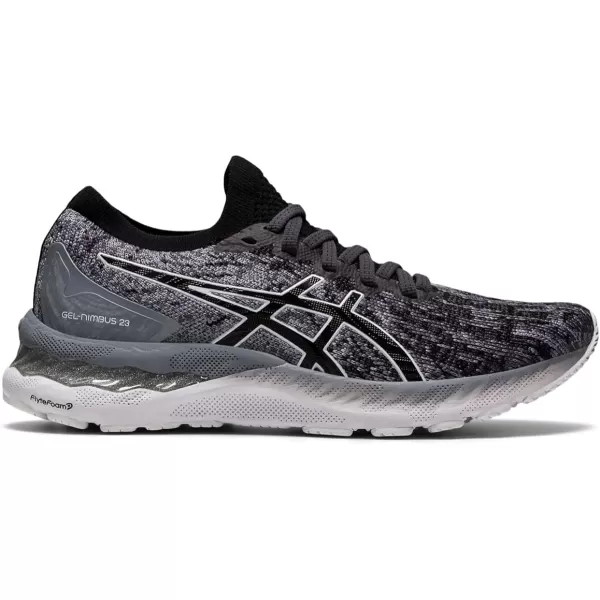 imageASICS Womens GelNimbus 23 Knit Running ShoesSheet RockBlack