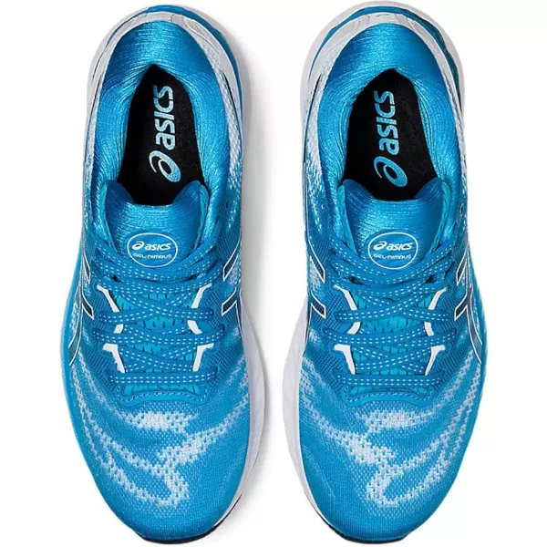 imageASICS Womens GelNimbus 23 Running ShoesDigital AquaWhite