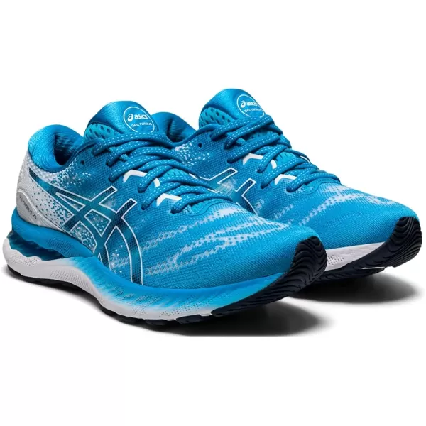imageASICS Womens GelNimbus 23 Running ShoesDigital AquaWhite